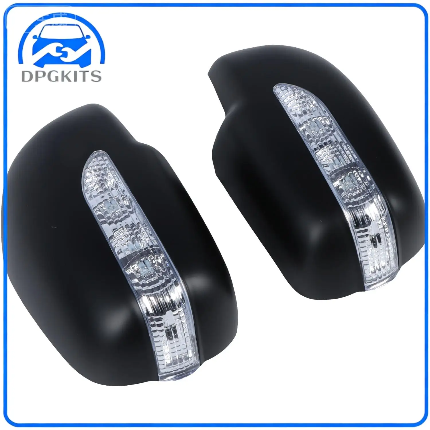 

DPGKITS 2PC Gloss Black Side Door Mirror Covers With Led Light For Toyota Tacoma 2005 - 2014 Exterior Parts / Mirror & Covers
