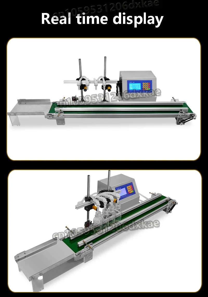 CSY-4H3200/4H1200 Automatic Diaphragm Pump Small Liquid Filling Machine Four Line Conveyor Belt Filling Machine 4*3000ml/head