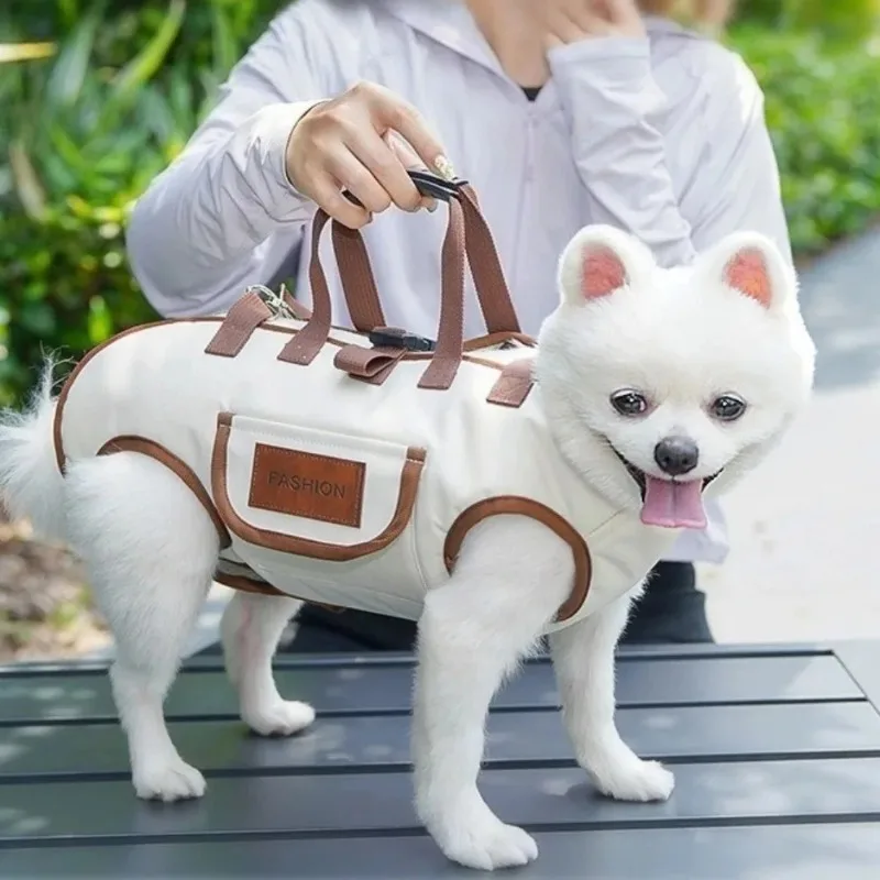 Small and medium-sized dogs, pets,going out,portable goods, four-legged shoulder traction, breathable hand carrying cat backpack