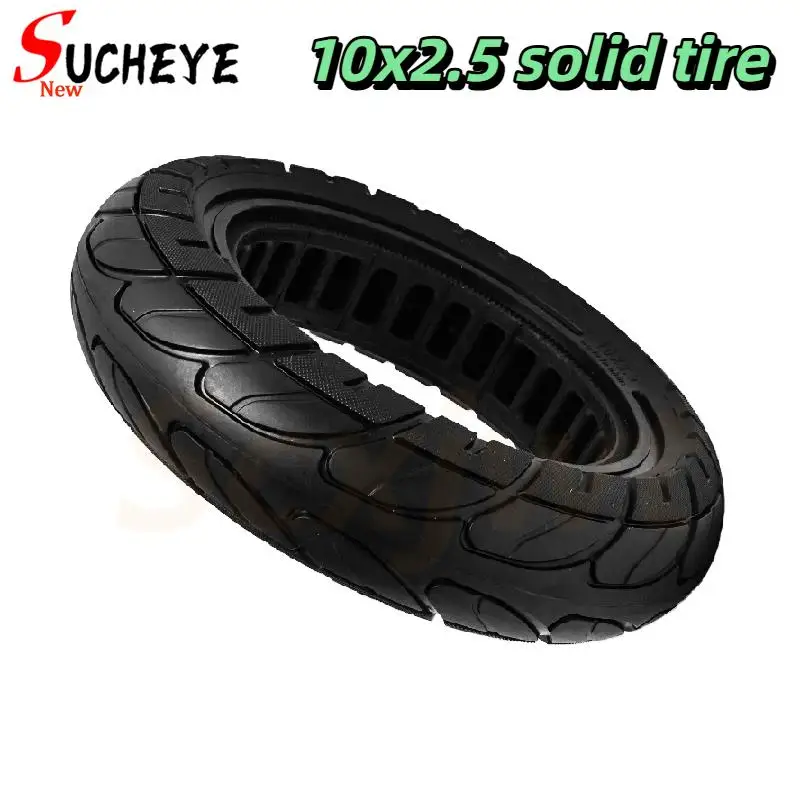 

10x2.5 Off-Road Solid Puncture Proof Tire For KUGOO M4/M4 Pro Electric Scooter Anti-puncture Tubeless Tyres Tires Parts