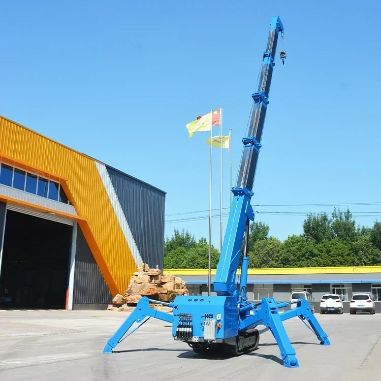 8 Ton Spider Cranes Mini Electric Movable Small Spidercrane Small Crane Mini Spider Lifting Crawler Crane