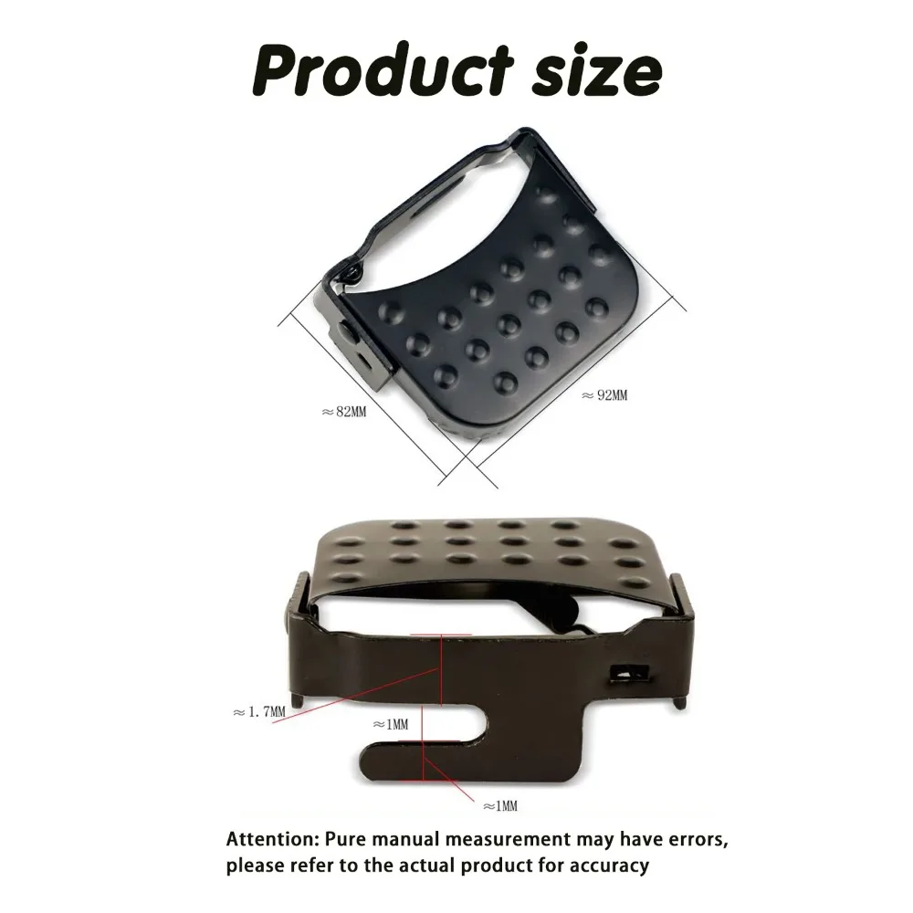 Universal Mountain Bike Electric Bike Folding Footrest with Elastic Spring, Oversized Design,  Rust-Resistant Paint Finish image 3