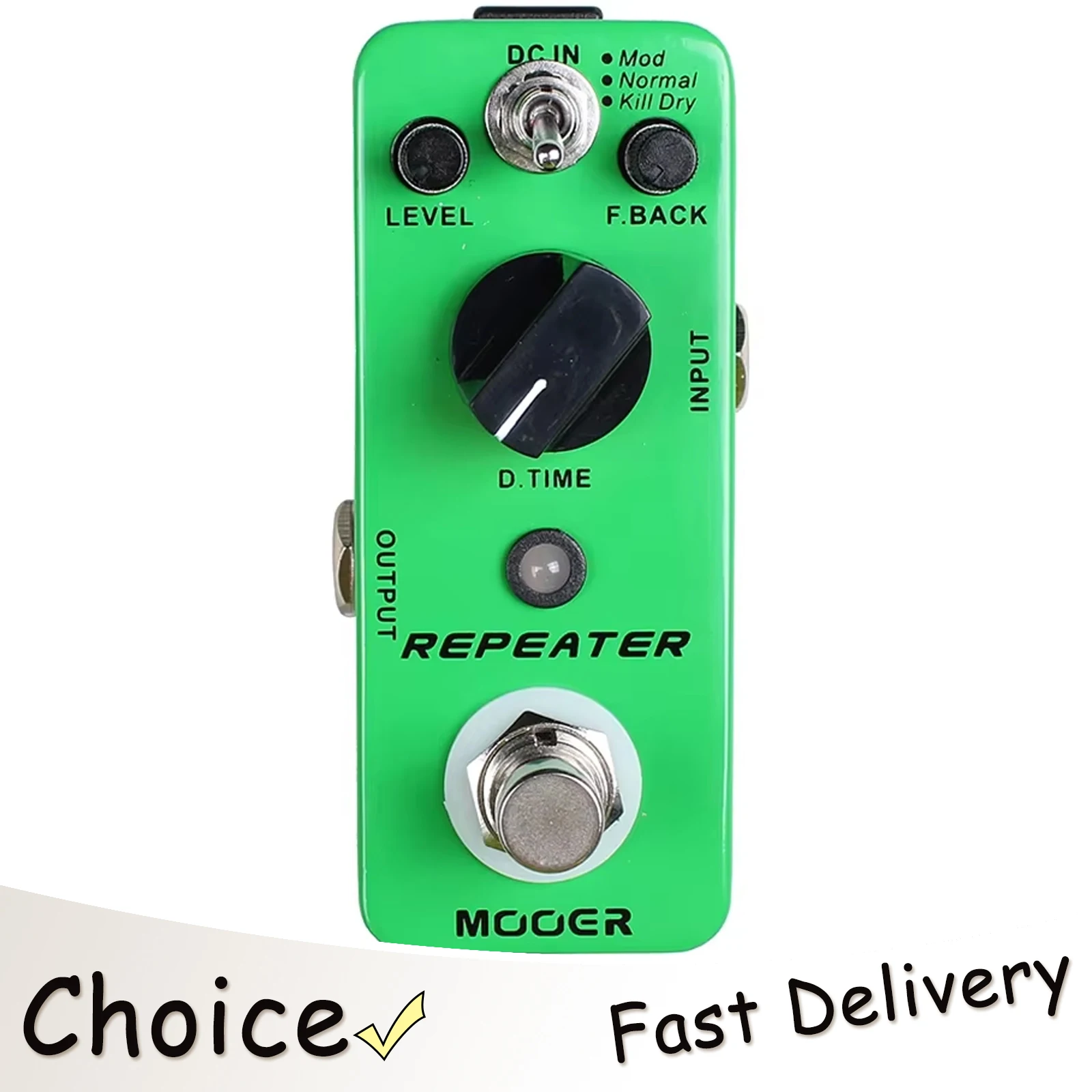 

MOOER Repeater Guitar Effect Pedal 3 Working Modes Mod Normal Kill Dry Effects Pedal Digital Delay MDL1 Guitar Accessories