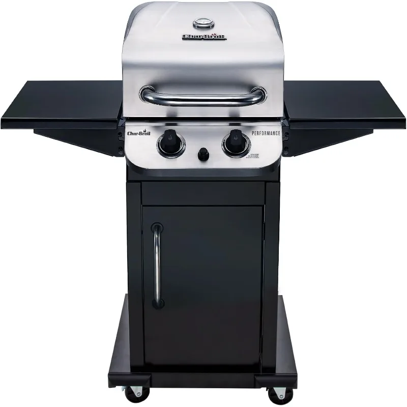 Char-Broil Performance Series Konvektiver 2-Brenner-Schrank Propangas-Edelstahlgrill – 463673519 P1