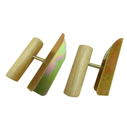 Drywall Inside / Outside Corner Tool with Wooden Handle - Perfect 90 Degree Corner Drywall Finishing Galvanized Corner Trowel