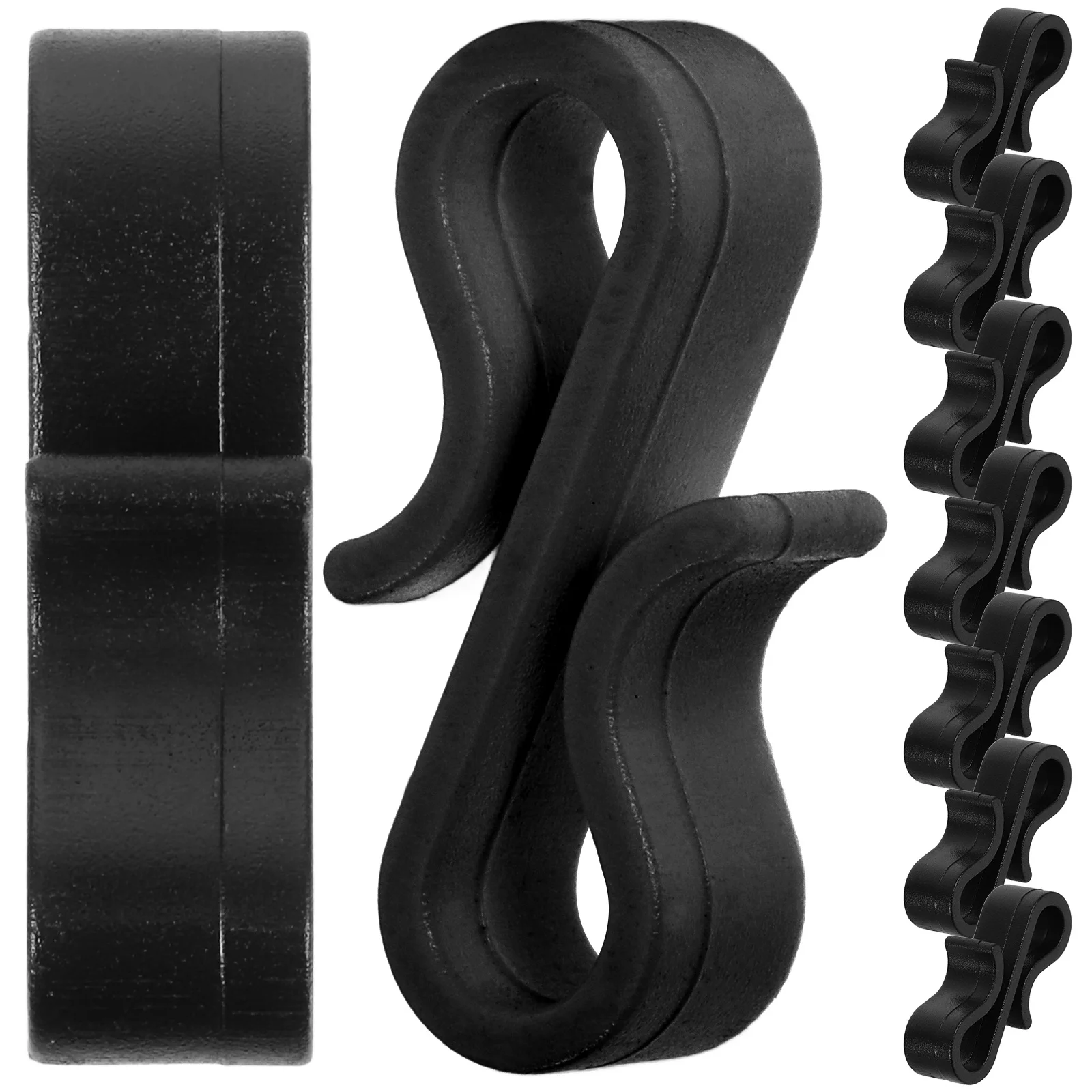 

50Pcs Gutter Light Clips Weatherproof S Shaped Plastic Hooks for Hanging Outdoor Christmas Lights Holiday Decorations String