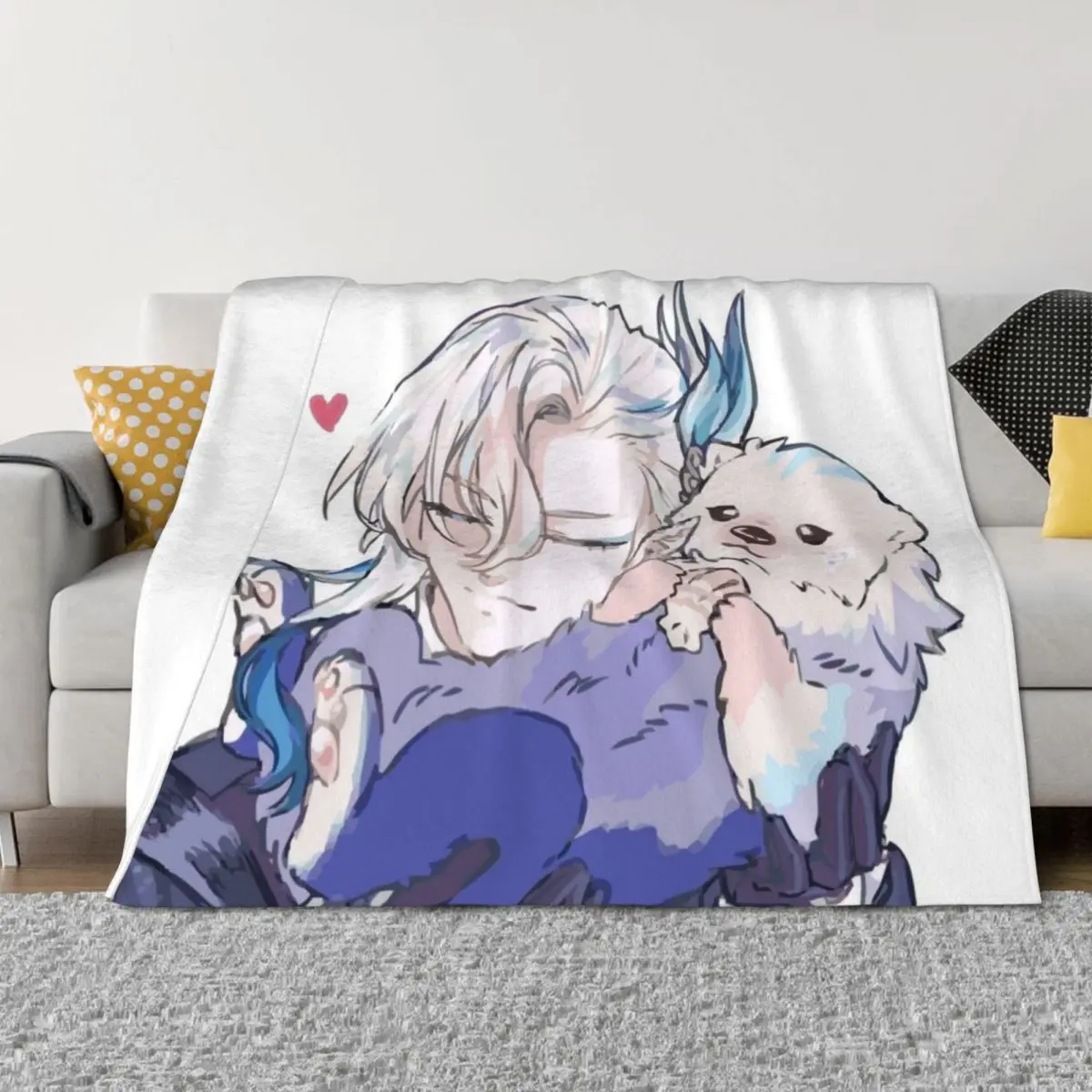 

Neuvillette witj otter Throw Blanket Kid'S Quilt Fashion Sofas Travel Blankets