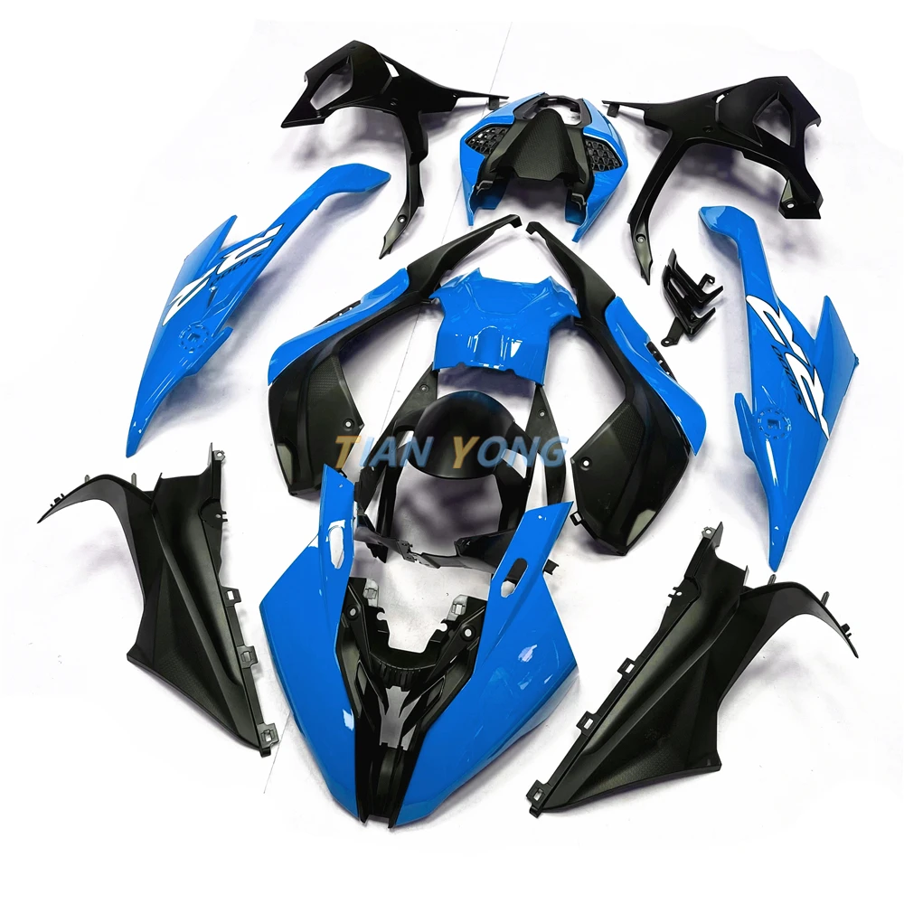 For S1000RR 2019-2020-2021-2022 Full Fairing Kit Blue Letters High Quality Cowling S1000 RR 19-20-21-22 Bodywork ABS Injection