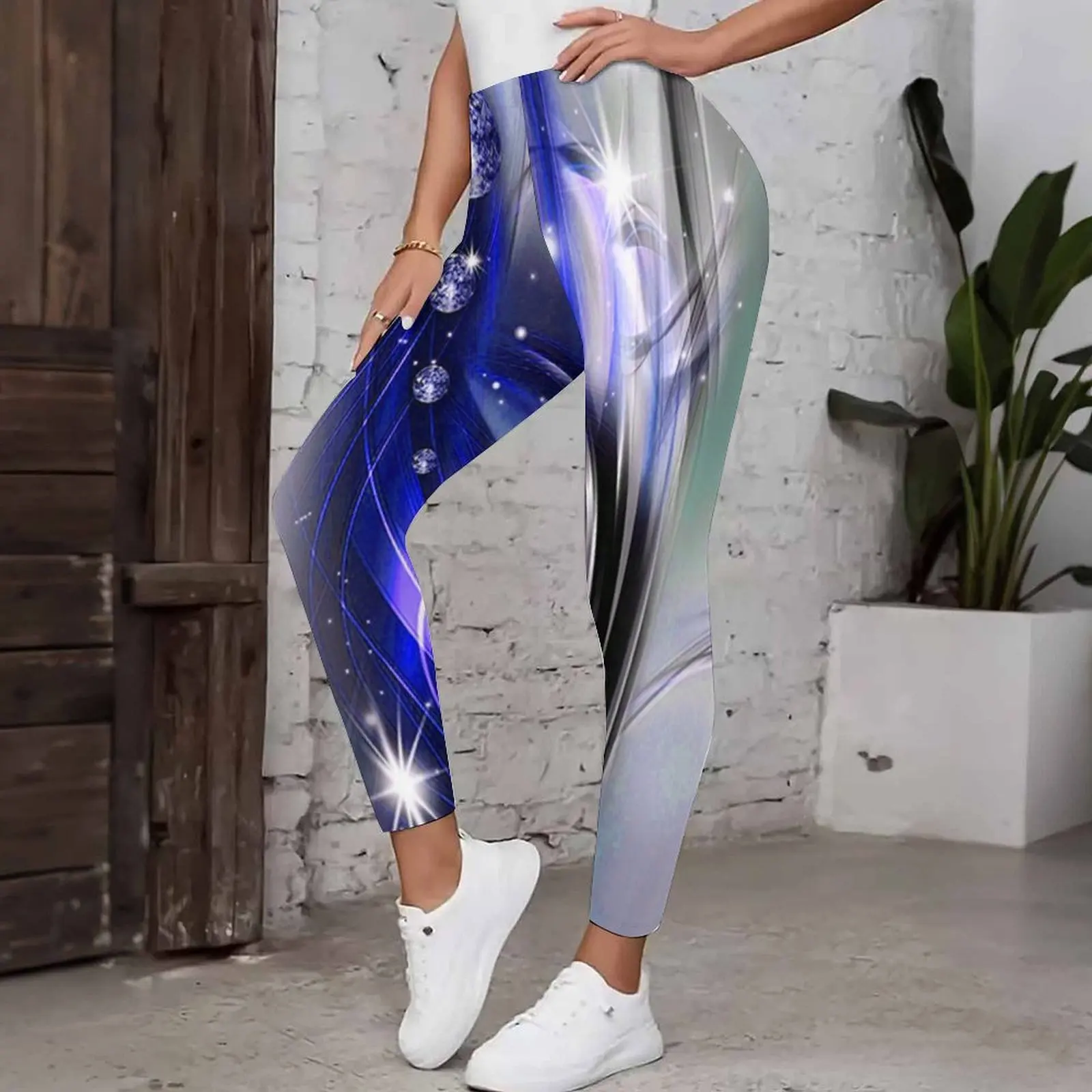 Plus Size Daily Elegant Trousers Fashion Jogger Pants Winter Women's Commuting Tight Pants Autumn Ladies Printed Sweat Pants