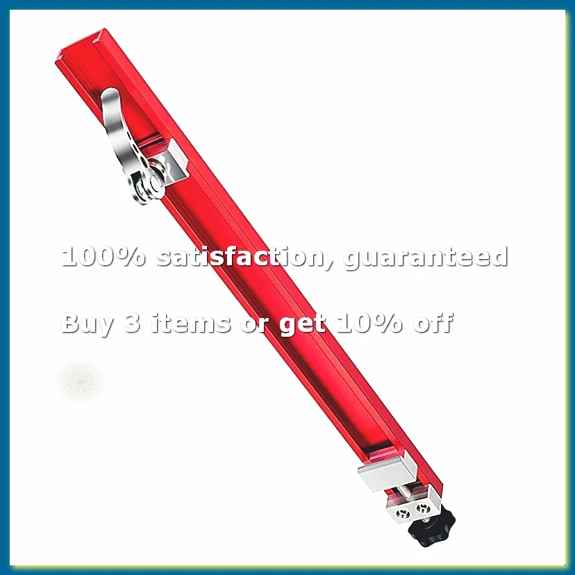 Circular Saw Guide Rail - 360mm Alloy Fence Attachment with Dual Lock, for Parallel Straight Cuts and Wood Trimming-A26I