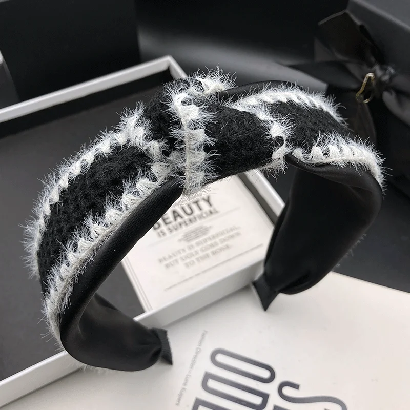 Retro-Klassiker Haarspange, Neuer Damen-Haarbund, Hoher Schädelkranz, Breiter Knoten, Druckfester Haarreif