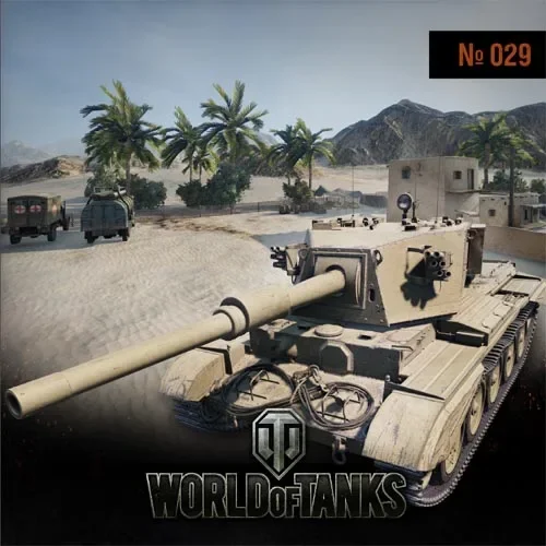 

Wot Tank World No029 FV4101 Tank + Scene Paper Model Manual DIY