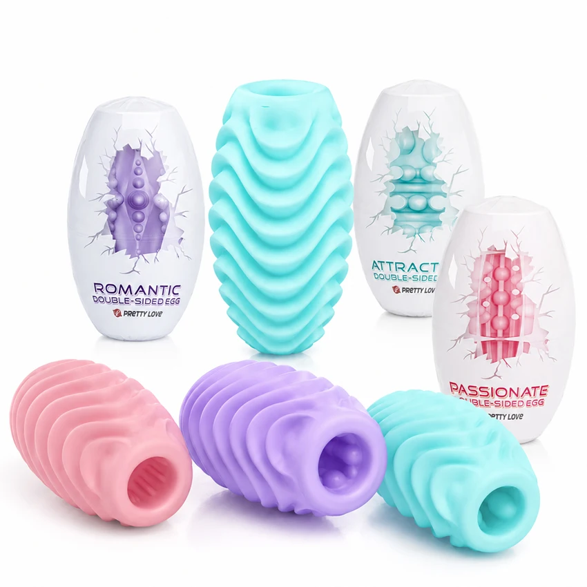 Male Masturbation Egg Penis Massage Sex Toys for Men Blowjob Glans Stimulation Silicone Stretchable Masturbator Adult Supplies