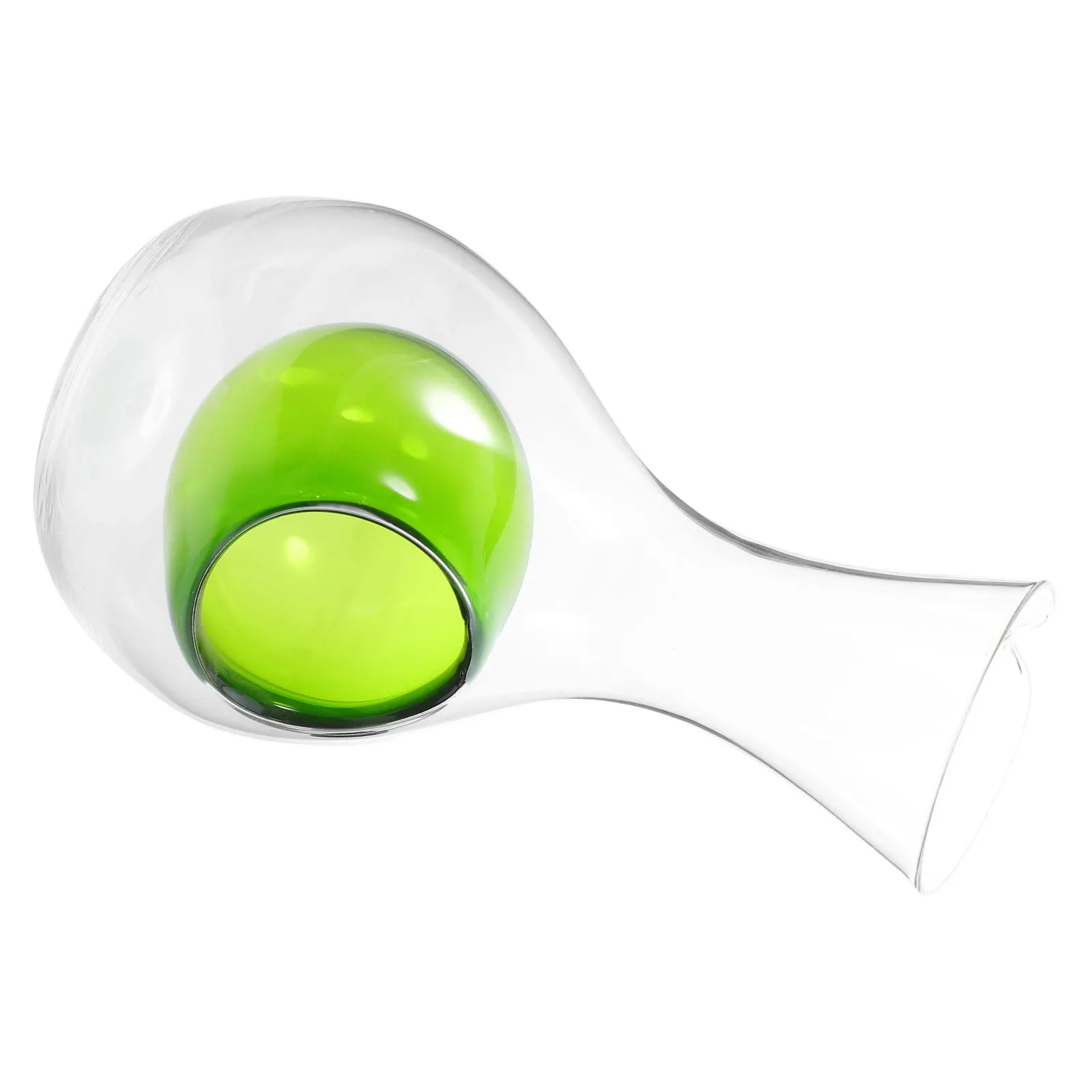 Enfriador de vino de hielo, decantador de vidrio de 400Ml, cámara de enfriamiento, dispensador de bebidas, diseño de pulgar, uso en fiestas, barra de sake fría