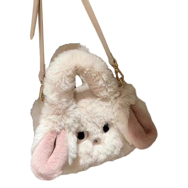 

Lovely Cartoon Rabbit Tote Shopper Soft and Stylish Women's Handbag Shoulder Bag