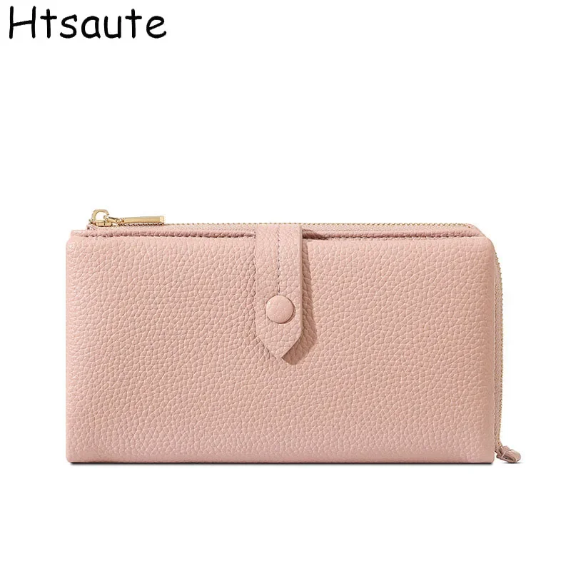 

Popular European and American PU leather Wallet high quality women mini handbag multi-card folding buckle Fashion long Purse