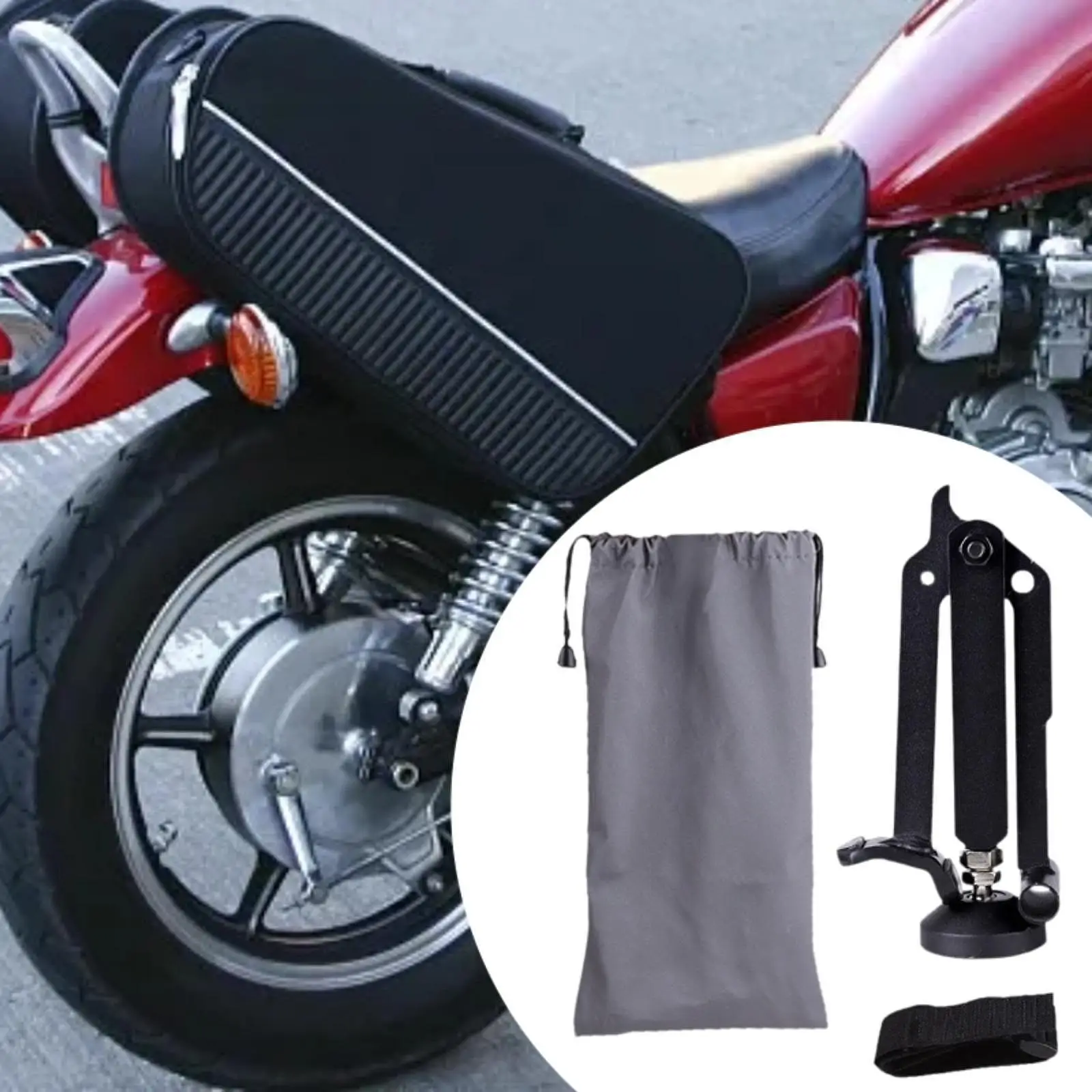 Motorcycle Stand Multifunctional Anti Slip Base Easy to Install Height