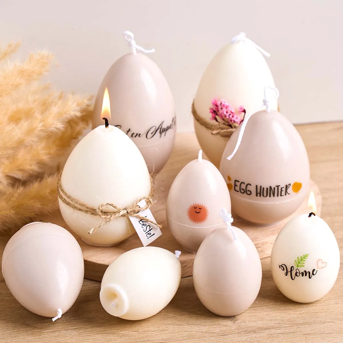 

Egg Shape Acrylic Candle Mold DIY Aromatherapy Candles Soap Plastic Molds Easter Simulation Eggs Craft Gifts Making Home Decor