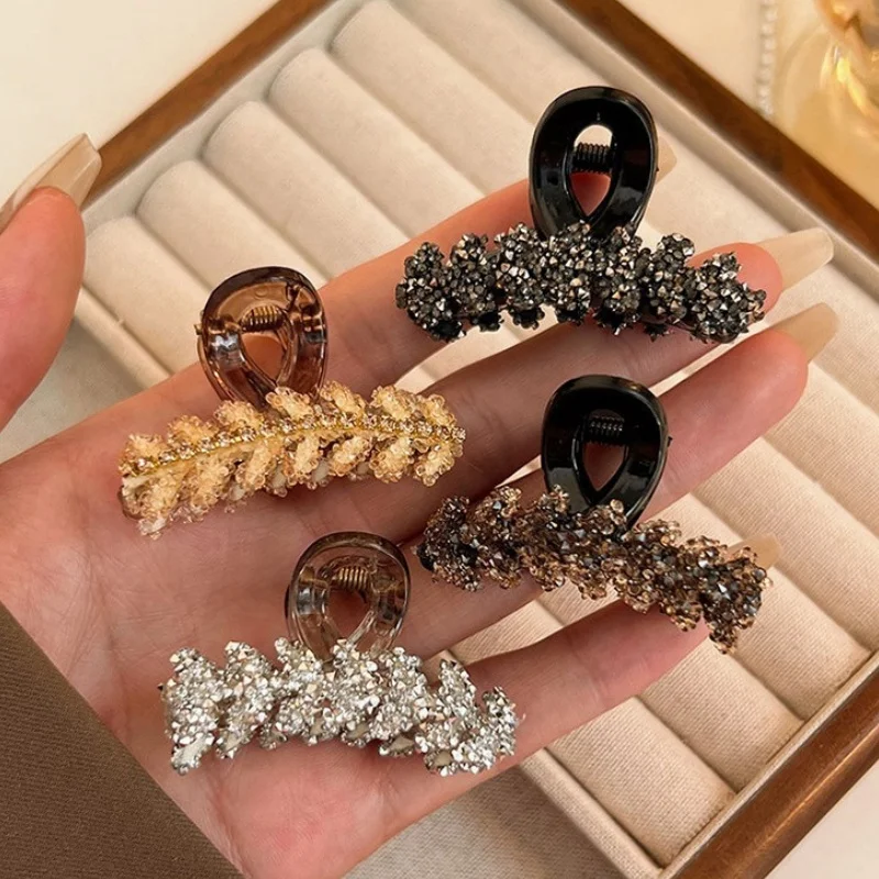 

4Pcs Women's Model, Exquisite and Gorgeous, Rhinestone Hair Clip Combination, Suitable for Daily Use