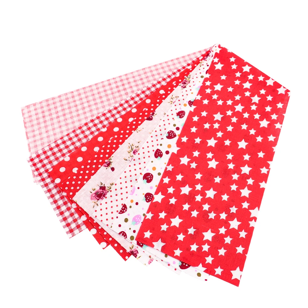 Teramila Neuheiten Bunte Design 6-8 PCS /Lot 9CM x 50CM Nähen Material Baumwolle Gelee rollen Streifen Plain Stoff Patchwork – Detail 14