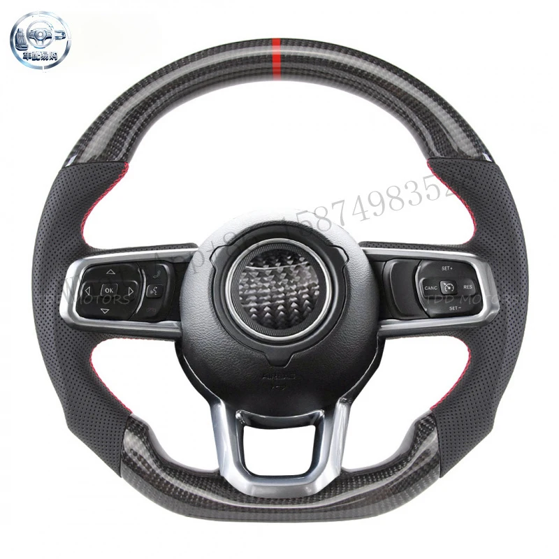Suitable for Jeep Wrangler models   Custom carbon fiber steering wheel