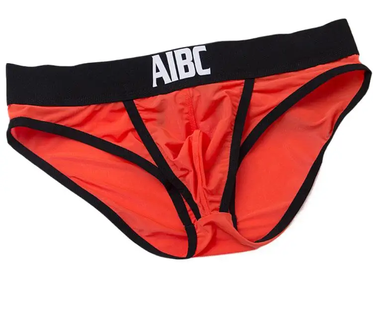 Calzoncillos de seda helada para hombre con bolsa separadora, corte hueco, tiro bajo, transpirables, lencería sexy, ropa interior para dormitorio