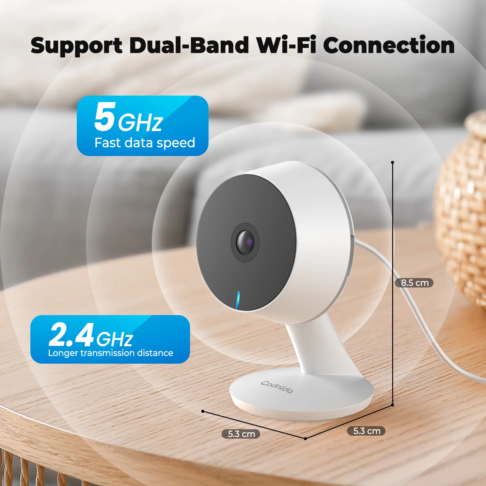 TMEZON 1080P WIFI Battery Camera Rechargeable Outdoor Two-Way Audio IP65 Weatherproof Security Wireless IP Camera PIR Motion