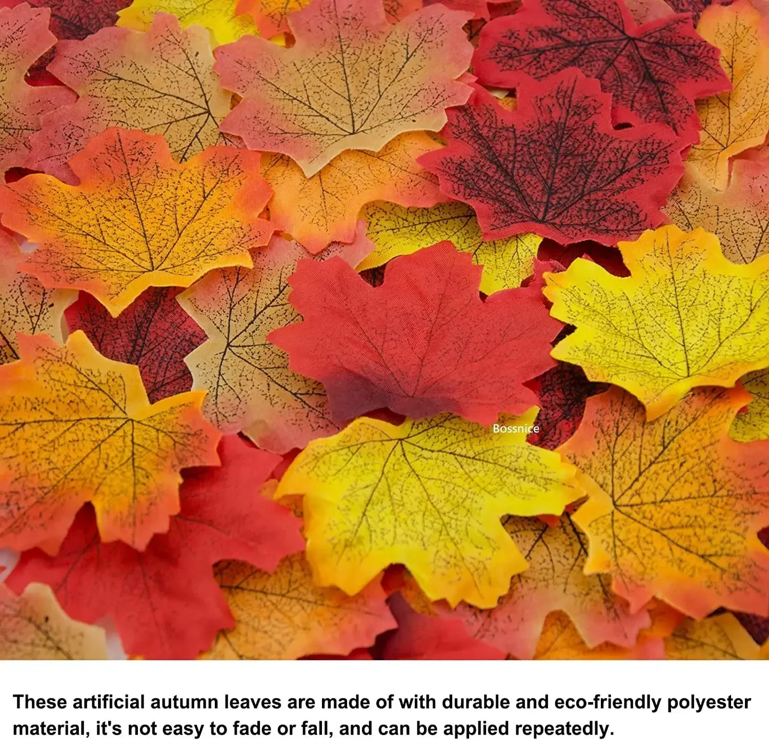 100 قطعة من أوراق الخريف، أوراق القيقب، أوراق صناعية، أوراق الخريف، أوراق الحرف اليدوية لتزيين غرفة موضوع الخريف