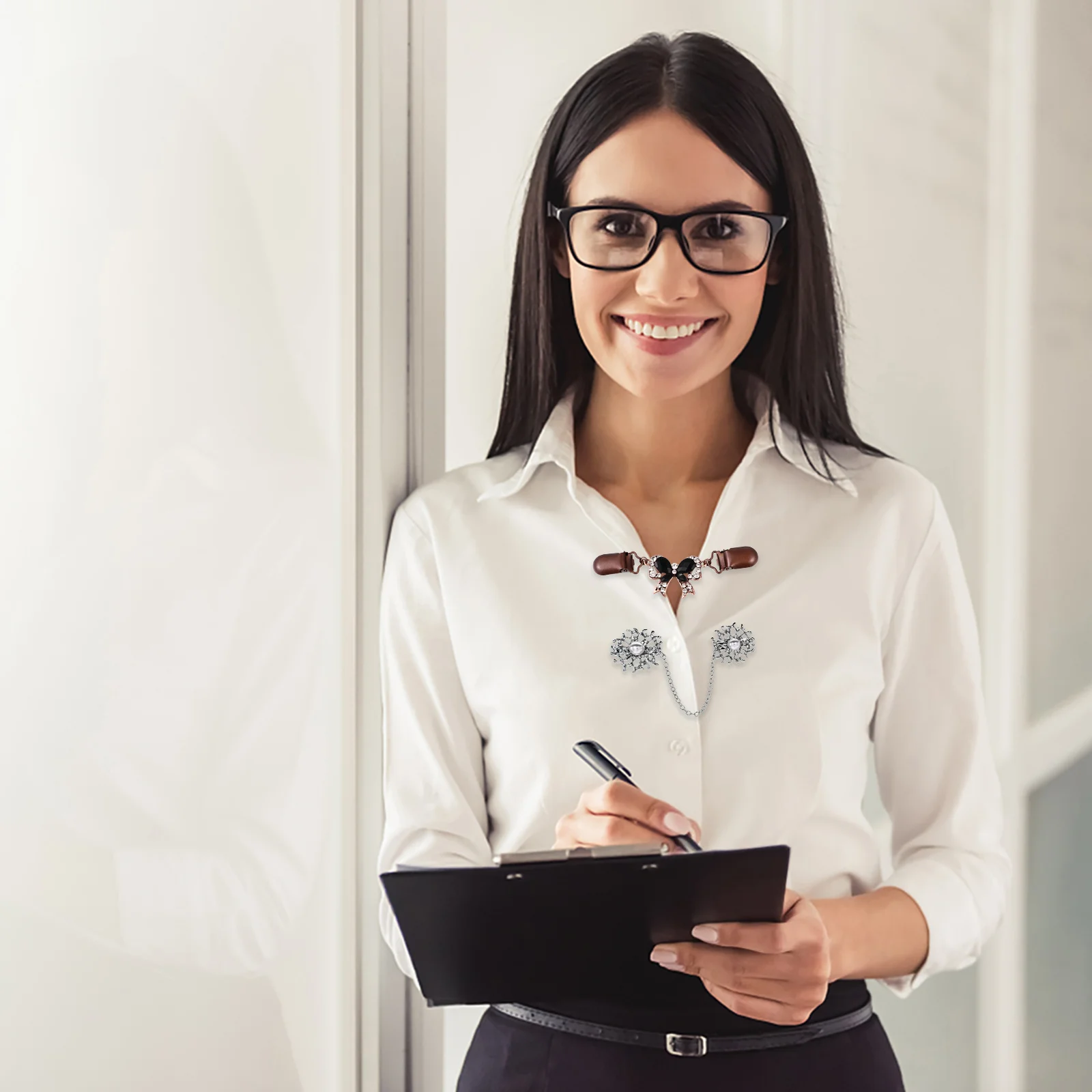 2 قطعة دبوس الصدر المعدني التلبيب دبوس دقيق بروش كليب ل سترة شال دبوس الأمان سترة الموضة كليب بروش الرجعية