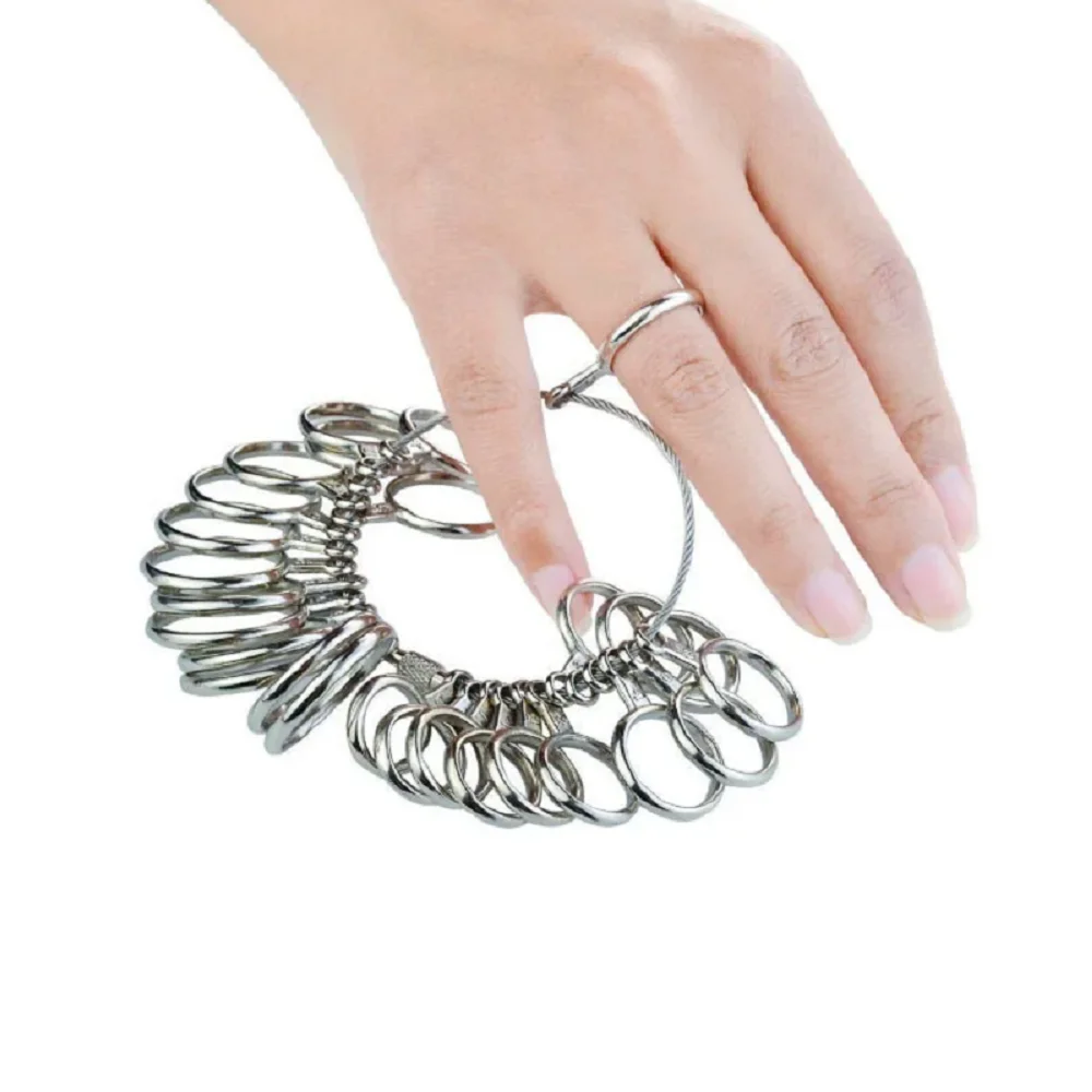 Metal Finger Sizer Tool Standard Size Measuring Tool Set for DIY Jewelry Making Ring Size Measurement and Custom Design