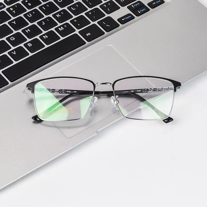 SHINU Progressive Multifokalbrille aus Titan mit Nah- und Fernsicht-Abstandsbrille, übergroßes Brillengestell in großen Größen – Detail 13