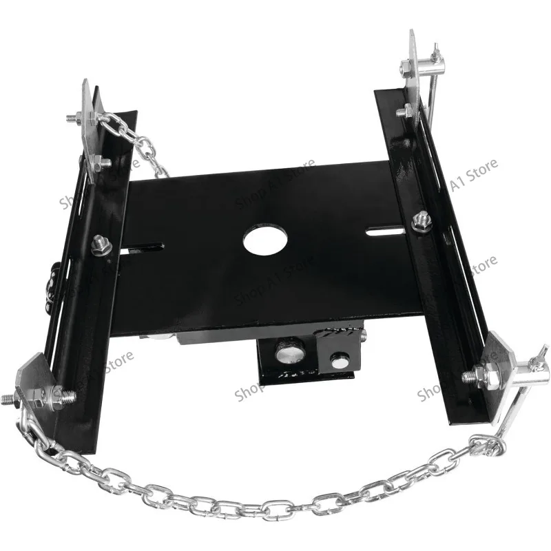 Transmission Jack, Thickened Tray Low Position Transmission Support, Heavy Duty Gearbox Transport Bracket for Auto Repair