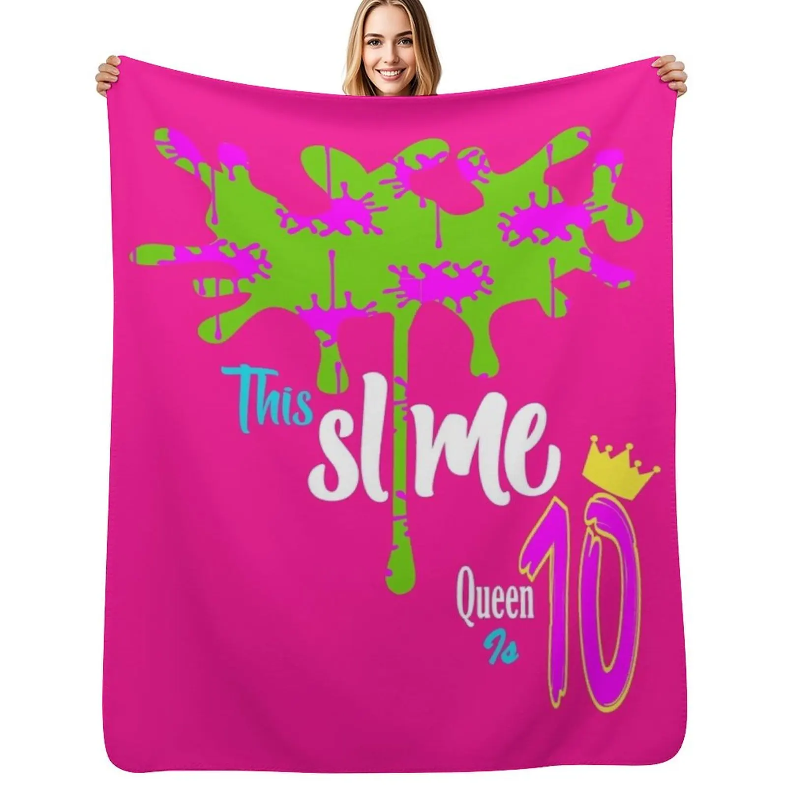 Slime Glitter Party Throw Blanket heavy to sleep Decorative Beds Luxury Throw cosplay anime sofa bed Travel Blankets