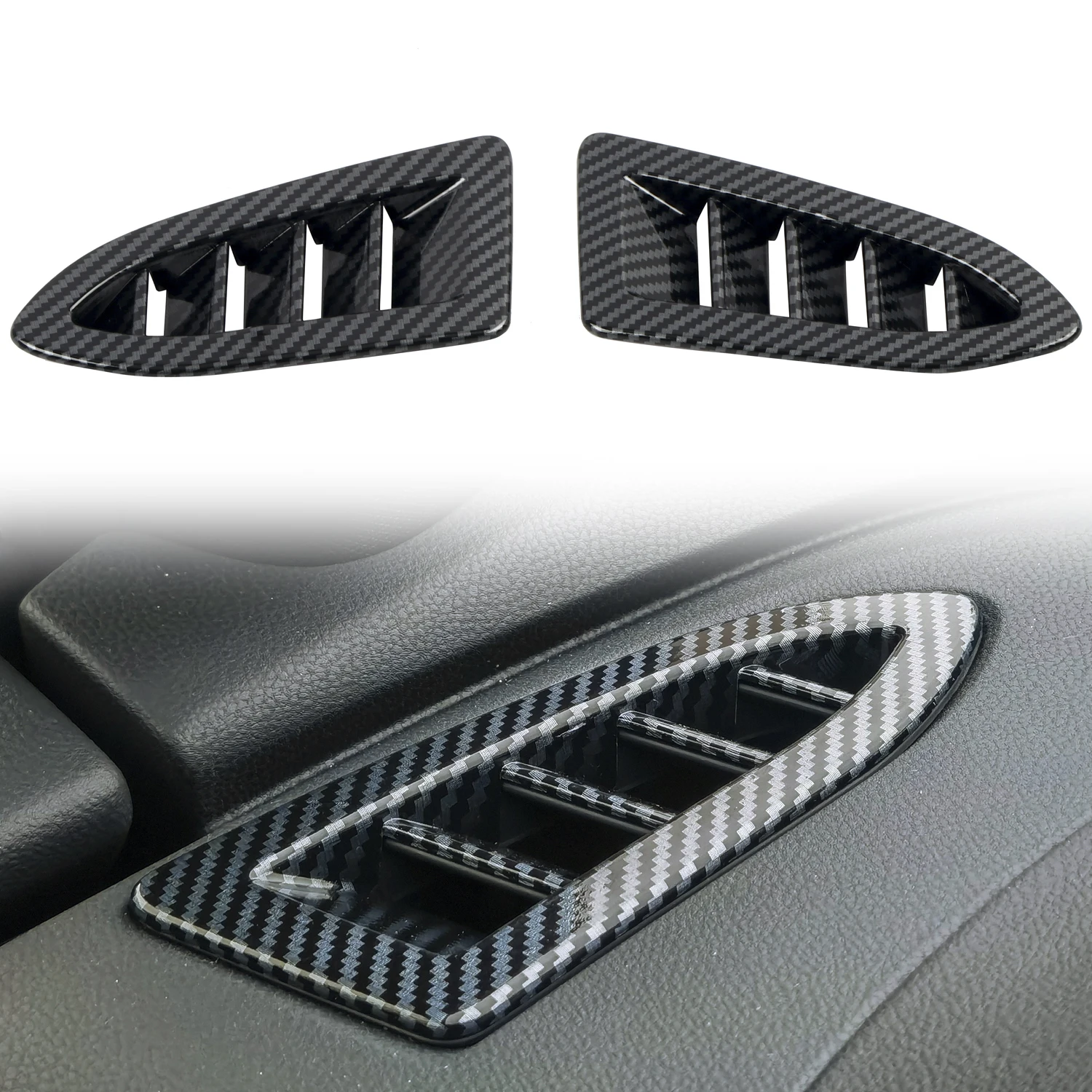 for Subaru WRX VB, Levorg VN, WRX Sportswagon, WRX GT, WRX wagon 2022 2023 Interior Upper Air Vent Cover Trim ABS 2pcs