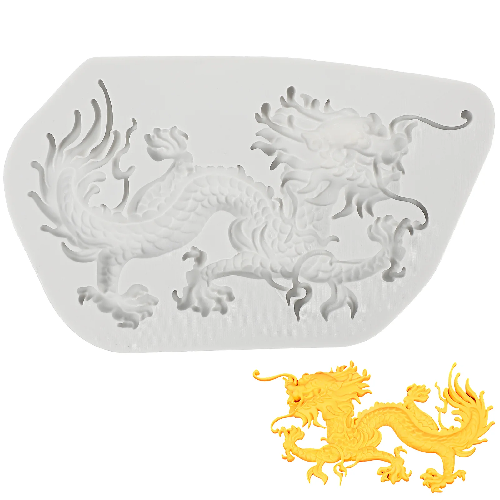 

Mold Novelty Chocolate Baking Silicone Dragon Shaped Creative DIY Cooking Decoration