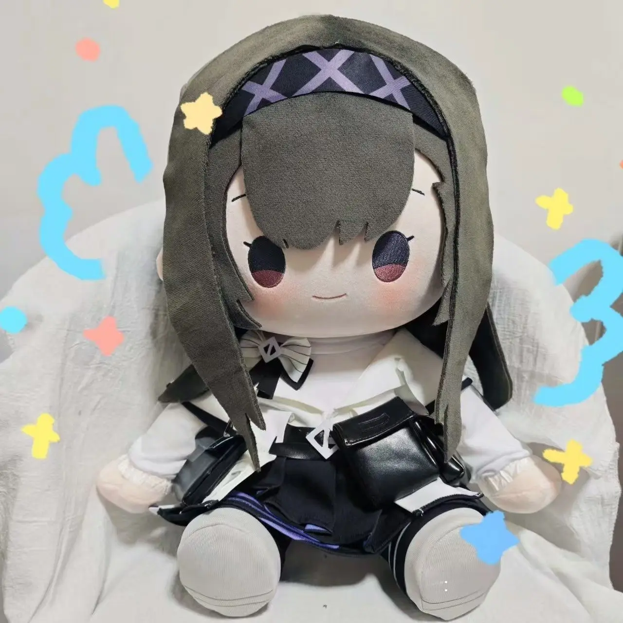 

Arknights Priestess Plush 40cm Sitting posture Stuffed Cotton Dress Up Pillow Game Peripheral Birthday Gifts