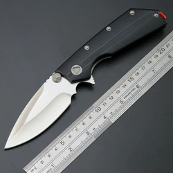 Eafengrow EF335 NEW Folding Knife D2 Steel Blade G10/ Micarta Handle EDC Tool Pocket Folding Knifes for Outdoor Working Camping