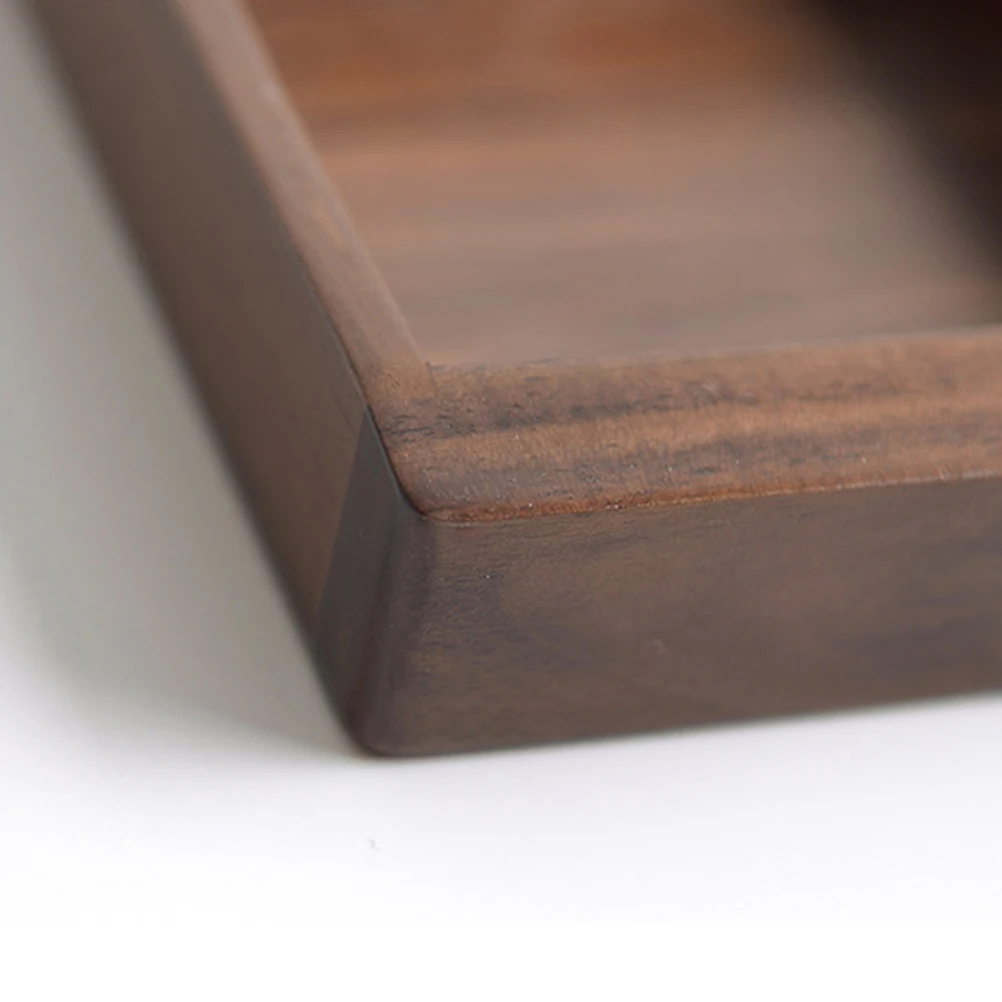 

Black Walnut Cutlery Storage Box Fine Texture Kitchen ganizer Tray Tableware Silverware Spoon Knife Fork Storage