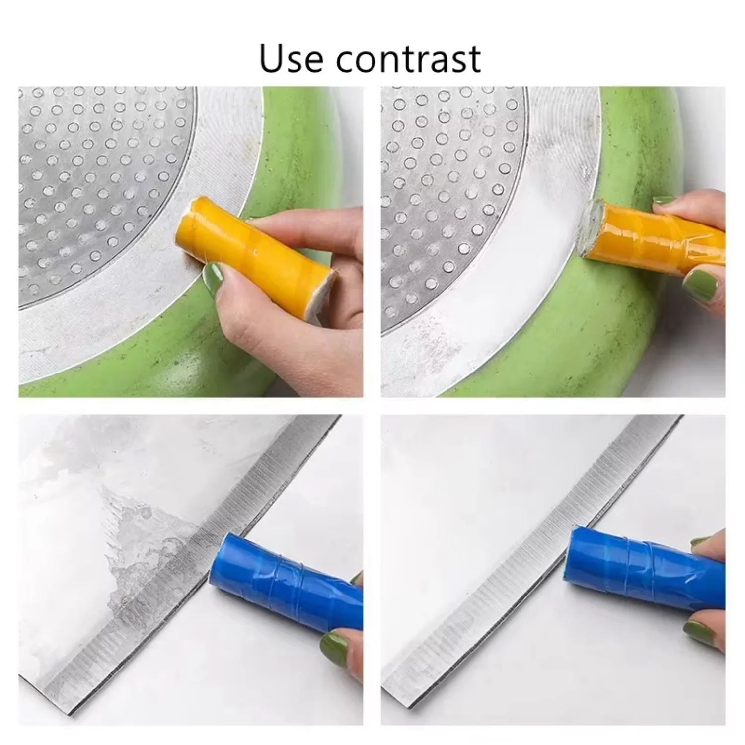 Useful Magic Cleaning Brush Stainless Steel Rod Magic Stick Metal Rust Remover Useful  Cooktop Pot Eraser Kitchen Clean Tools