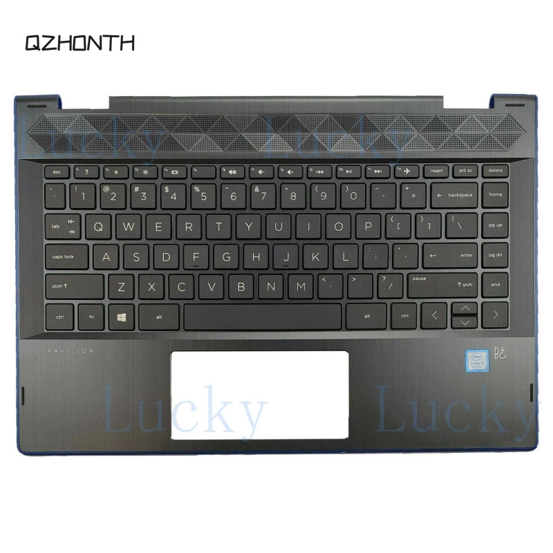 

f New for HP Pavilion x360 14-CD 14m-cd0001dx Palmrest Top Case L18947-001 Blue Edge