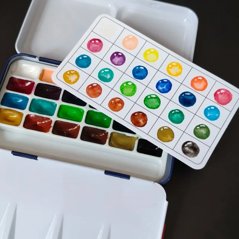 Rubens 24 Colors 1ml Solid Wat - đánh giá và giá Watercolor Paint Set Solid Pigment
