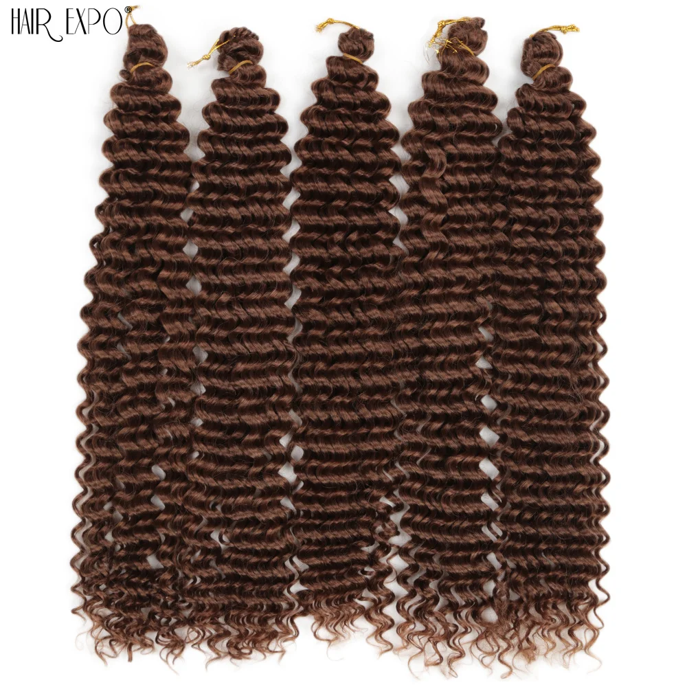 22 "Deep Wave Häkeln Haar synthetische Leidenschaft Twist Flechten Haar verlängerung Afro Locken Wasserwelle Deep Twist Zopf Haar Ozean Welle – Detail 15