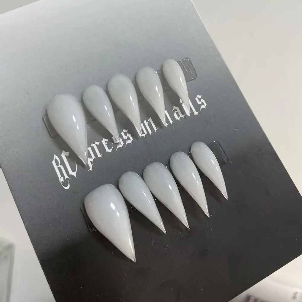 10 قطعة فن الأظافر النهائي اليدوية التنين درع النسر والقط مخلب اضغط على الأظافر كاذبة لتقوم بها بنفسك بناء سريع نصائح الأظافر الكاملة #1