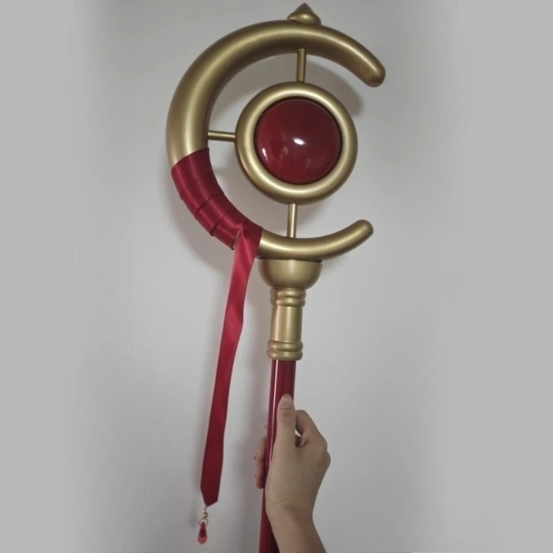 145 سنتيمتر أنيمي الطرفية شخصية اكسسوارات هالوين حفلة تأثيري الدعائم بولي Staff معدات الموظفين 2D أداء الحفلات زي الدعائم