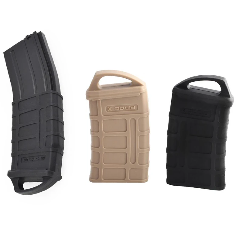 Rubber Holster M4 M16 Hunting Accessories Tactical Magazine Fast 5.56 Mag Bag Sleeve Rubber Slip Cover Gun Airsoft Cartridge