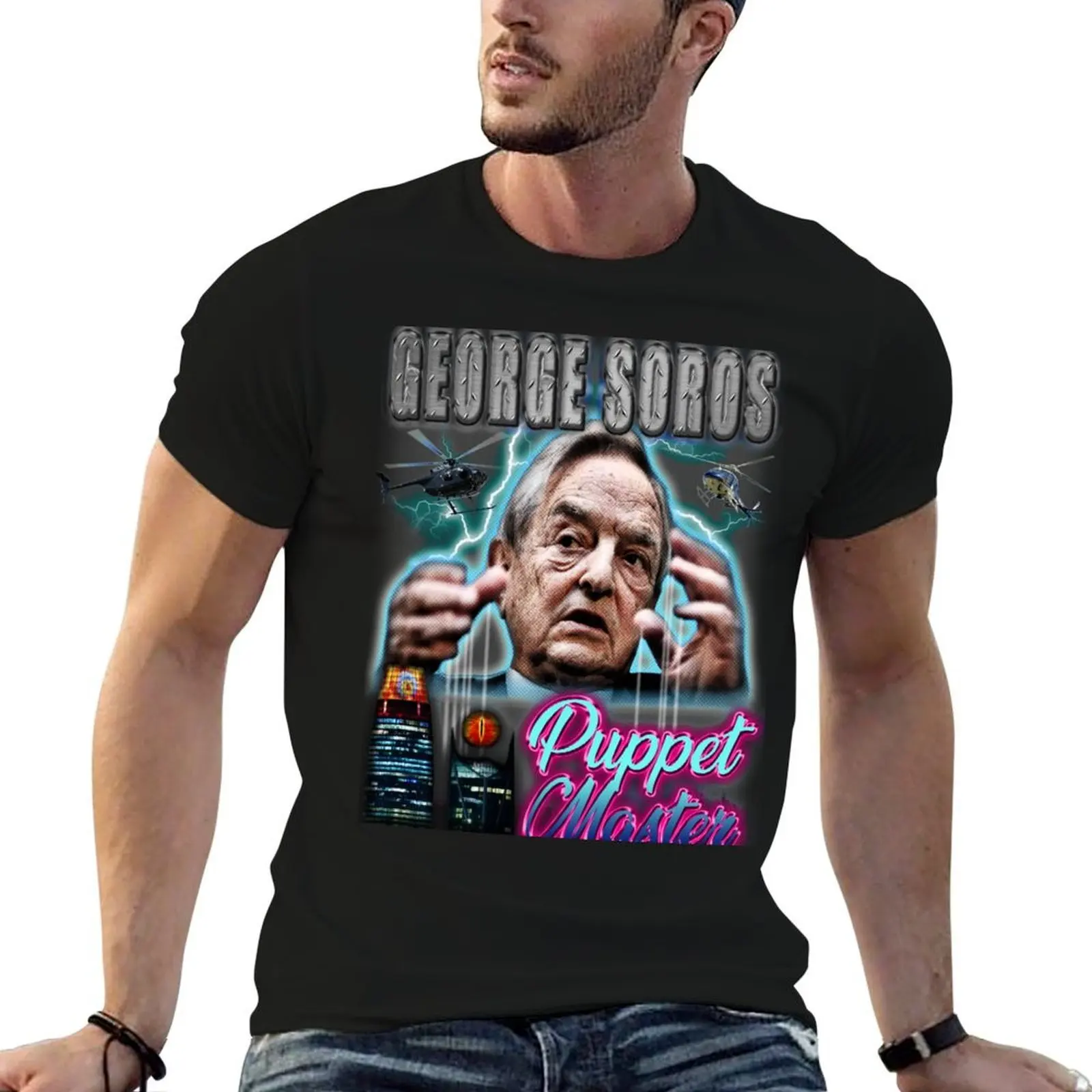 Camiseta George Soros - Conspiracy, camisetas de algodón 100% para hombre, camisetas gráficas para hombre, camisetas gráficas