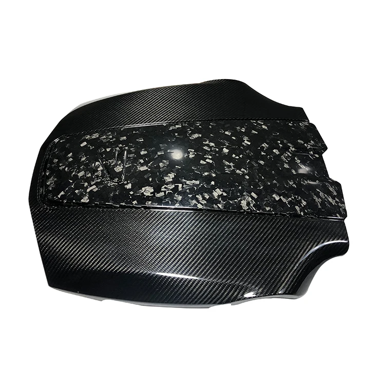 GT، GTC، GTR 4.0T 3k غطاء محرك السيارة من ألياف الكربون المضفر اللامع #5