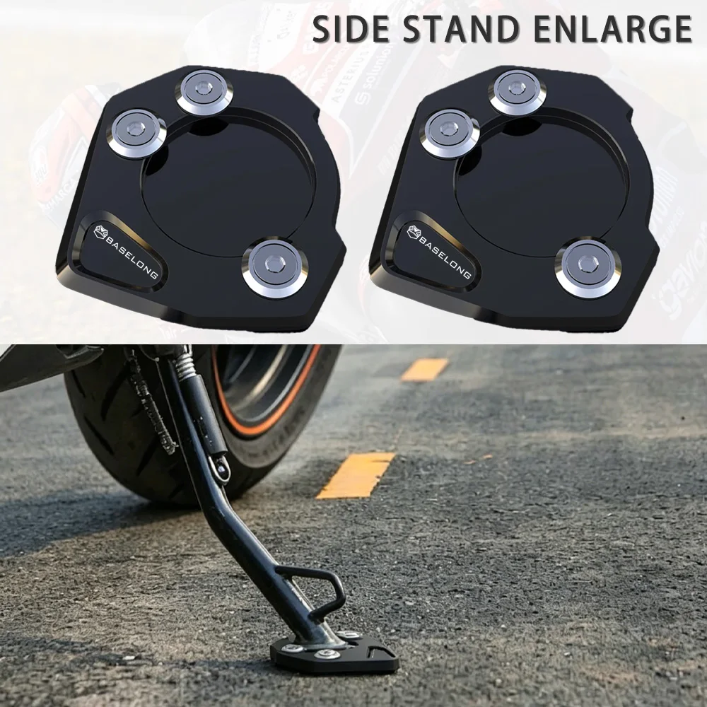 For KTM 950 Adv S 990Adventure/R/S/T/ABS/R ABS 1190 Adventure R LC8 ADVENTURE Motorcycle Kickstand Plate Side Stand Pad Enlarger