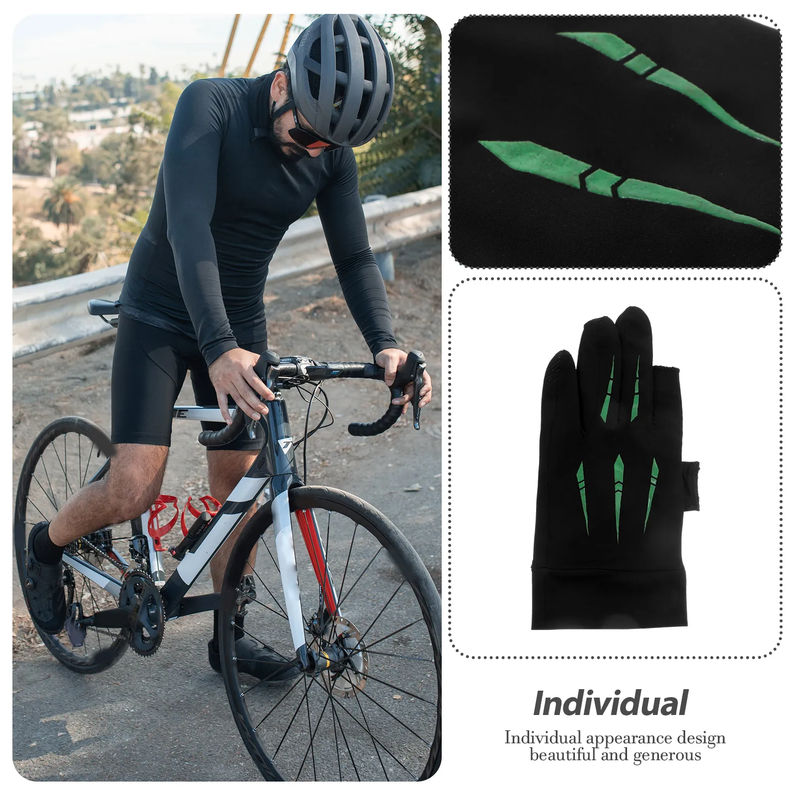 

Sunscreen Gloves Outdoor Elastic Fitness Wear resistant Riding Blue 2 Finger Shockproof Anti slip Comfortable Portable Fishing