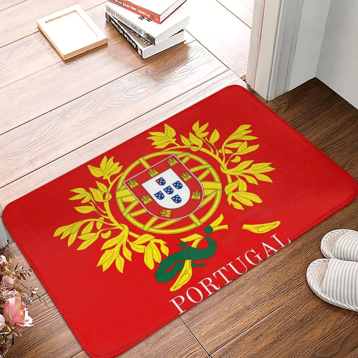 Flag Of Portugal Anti-slip Doormat Floor Mat Dust-proo Carpet Rug for Kitchen Entrance Home Bedroom Footpad Mats